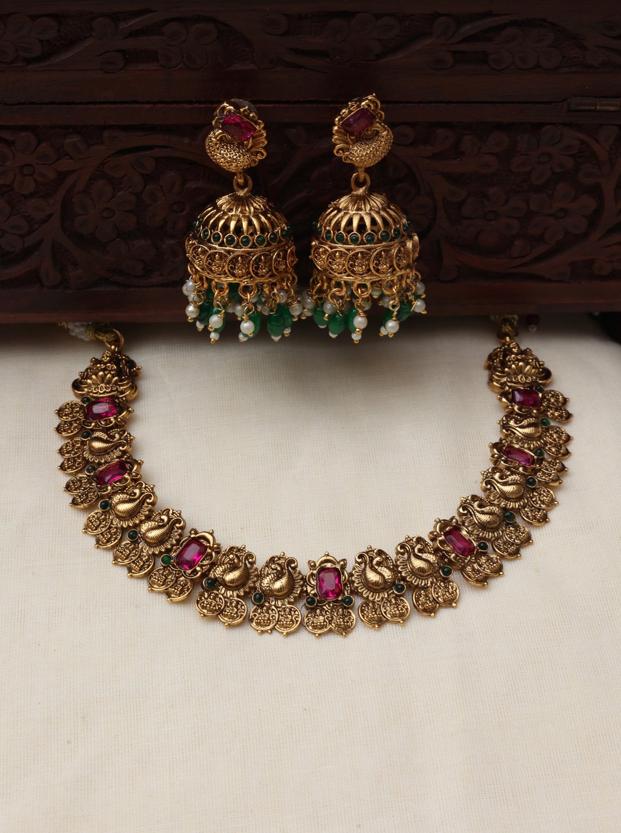 Kavitha necklace set-JS 0153