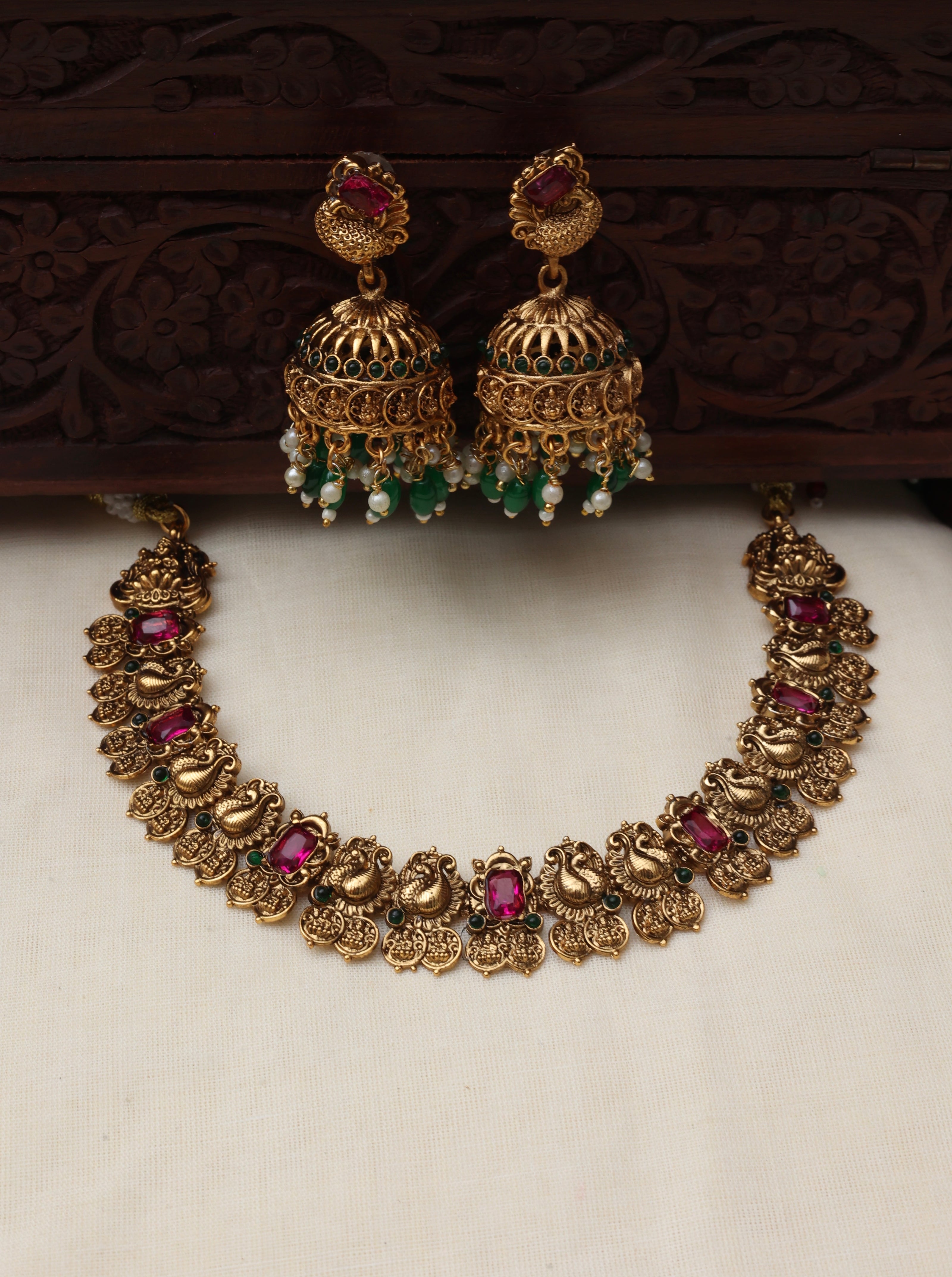 Kavitha necklace set-JS 0153