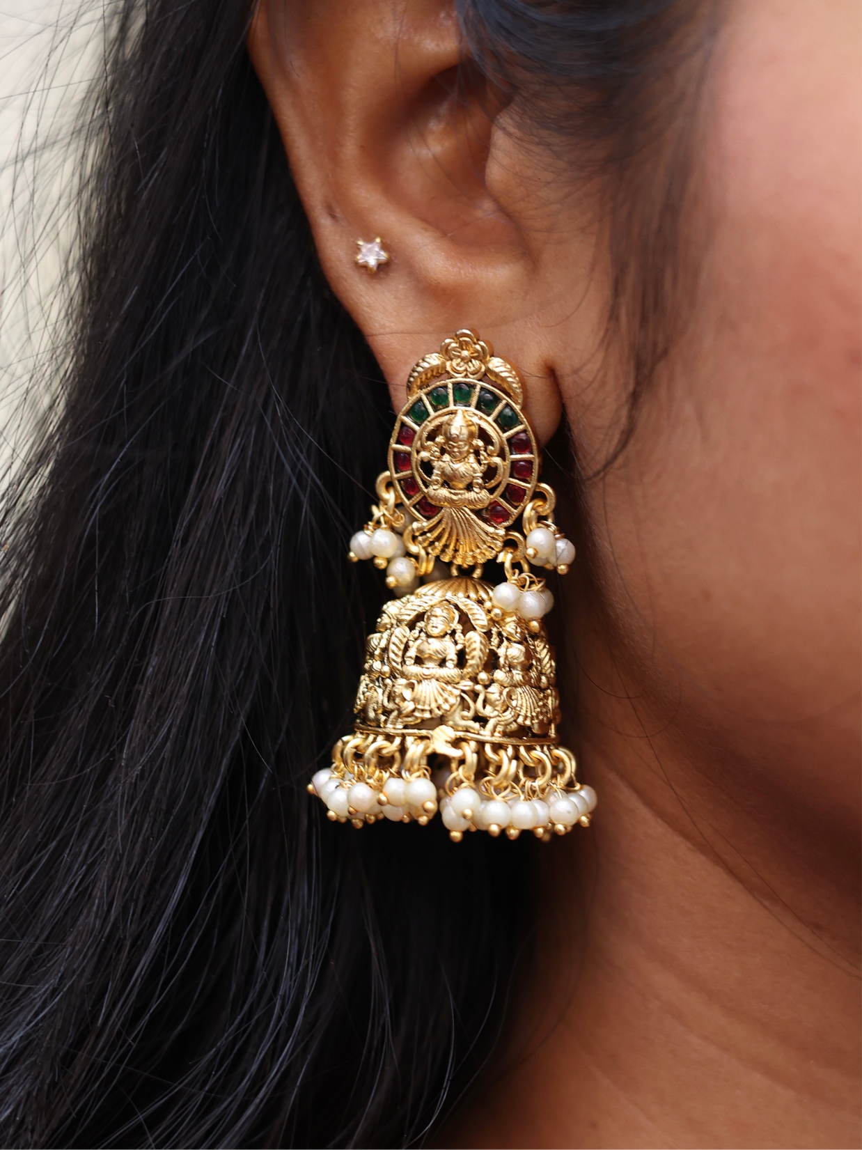 Lakshmi Antique Jhumkas