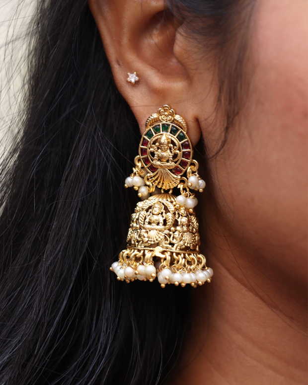 Lakshmi Antique Jhumkas