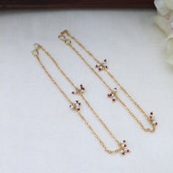 Golden gulabi anklet