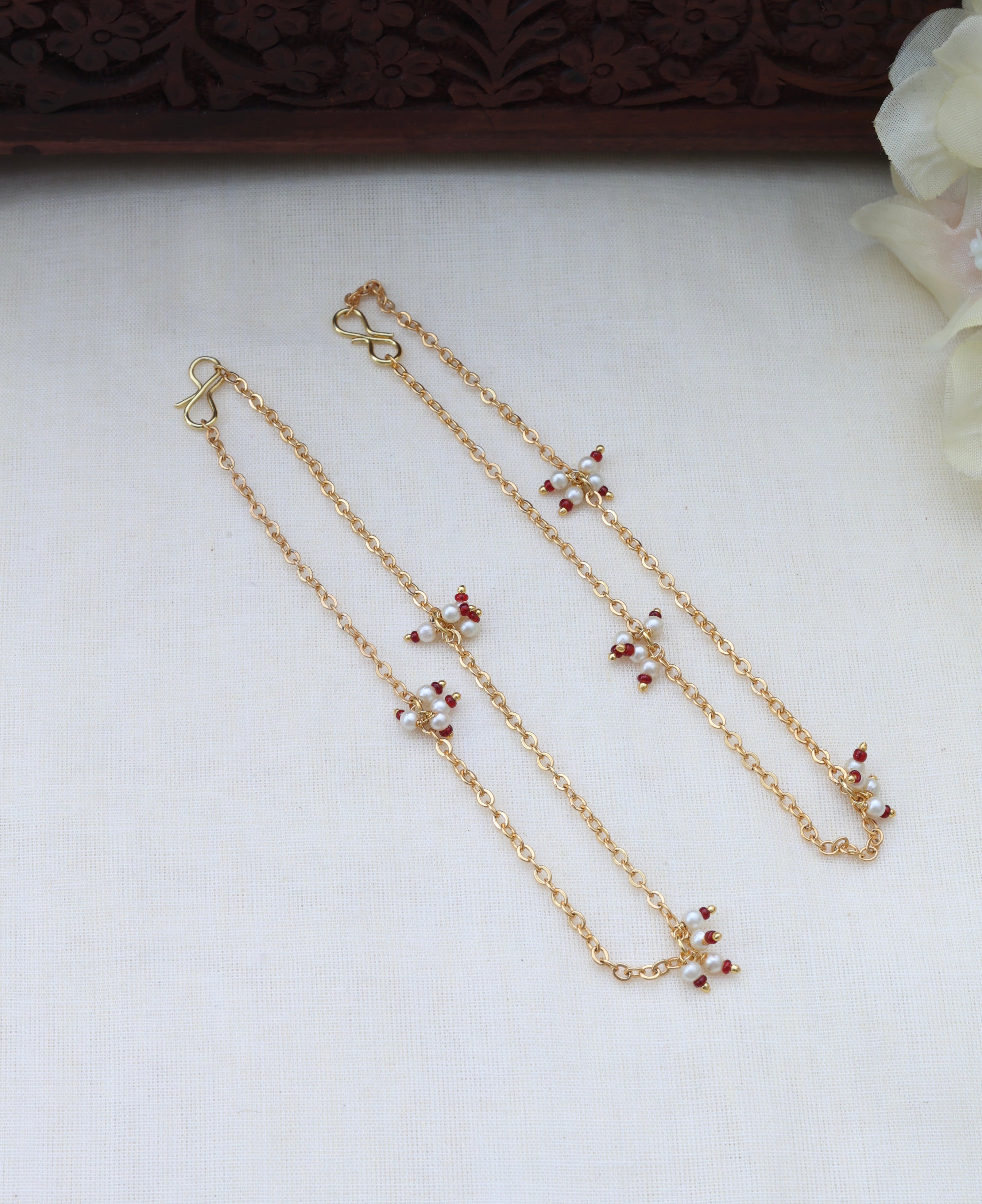 Golden gulabi anklet