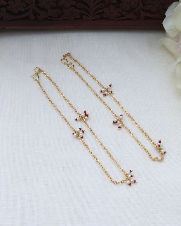 Golden gulabi anklet