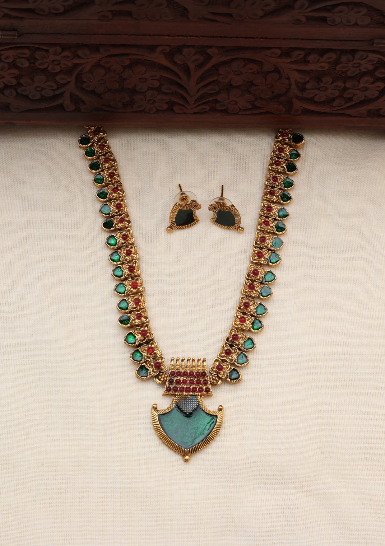 Pavizham necklace set - (JS 0246)