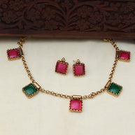 Regal Square necklace set