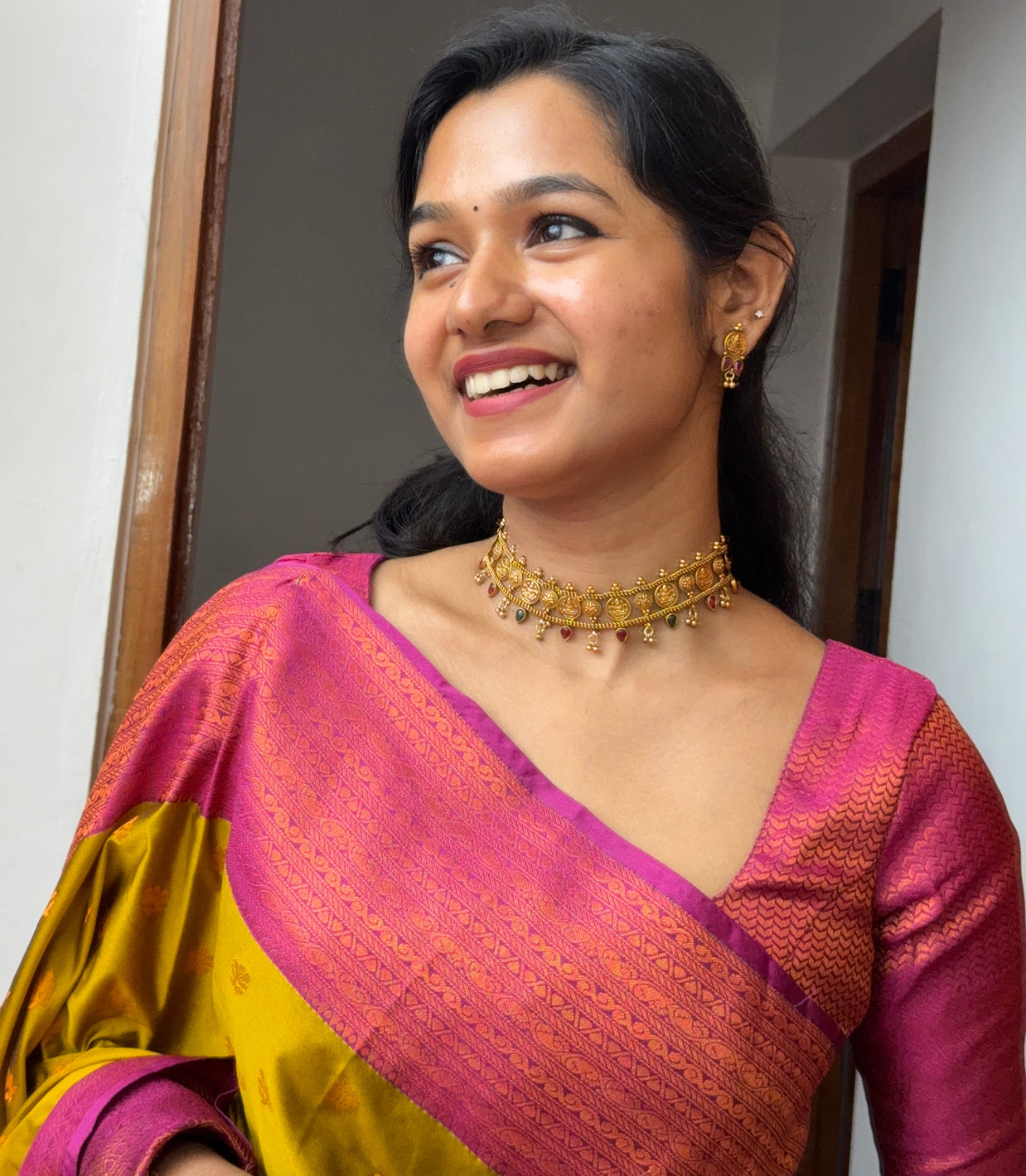 Bhavya coin choker set