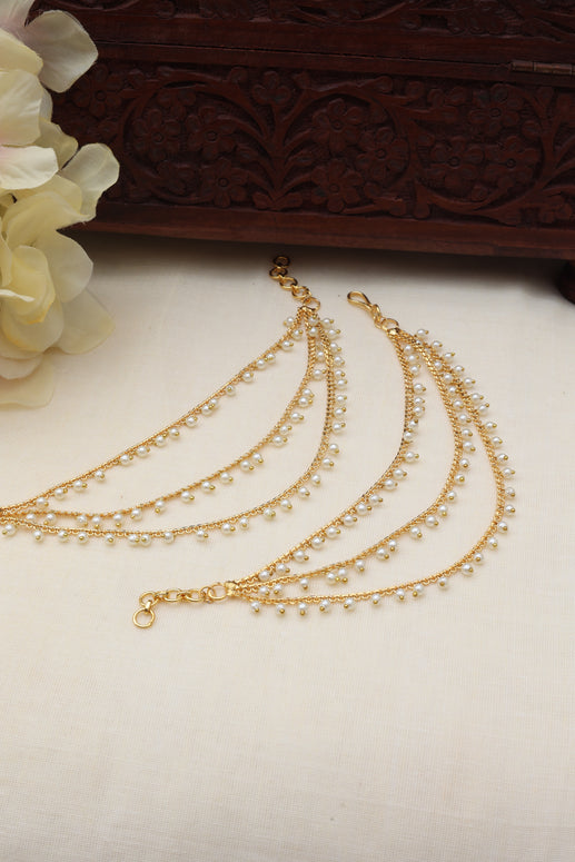 3 layer pearl Earchain