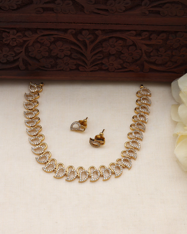Elena AD necklace set-(JS 0274)