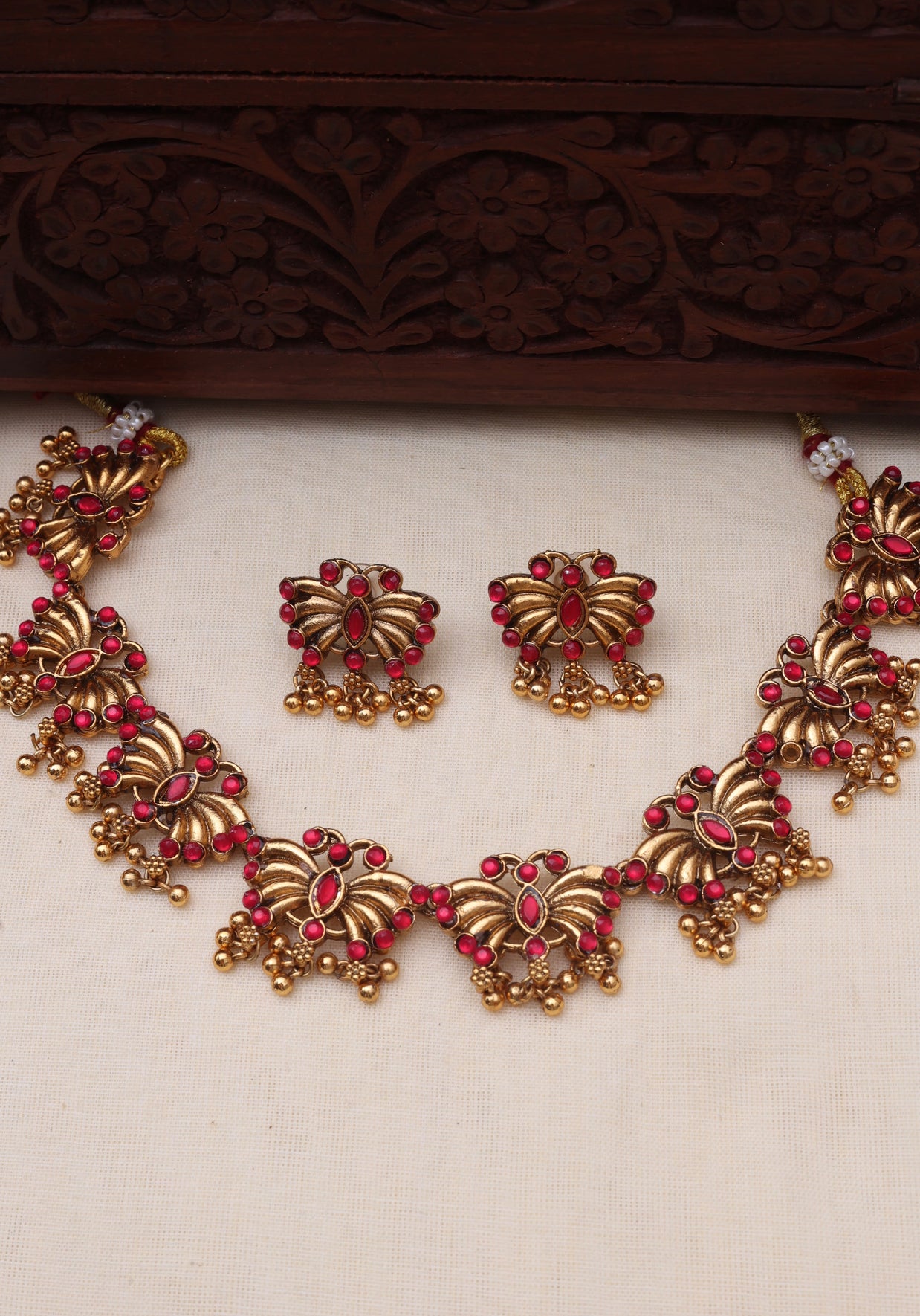 Butterfly necklace set-JS 0117