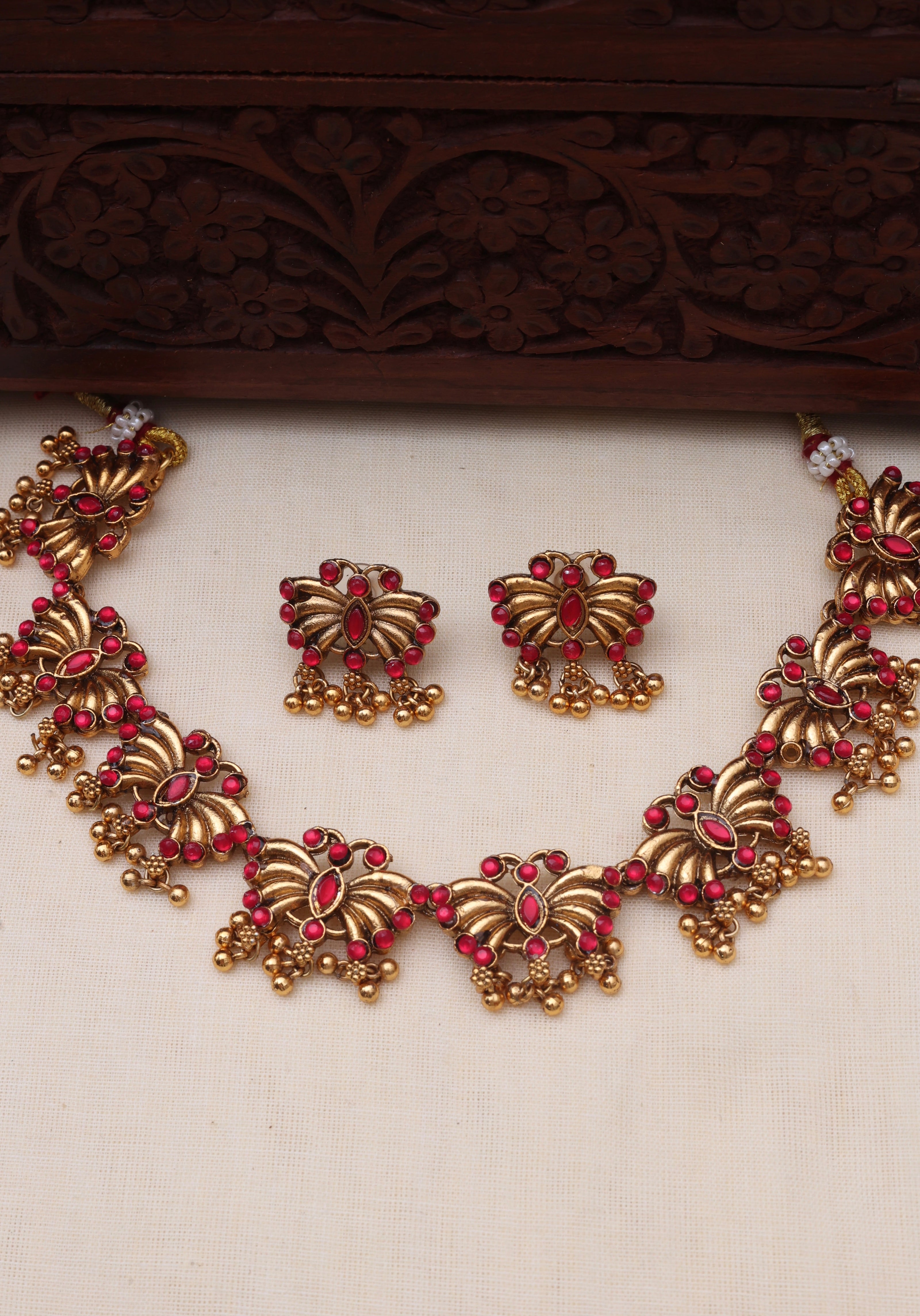 Butterfly necklace set-JS 0117