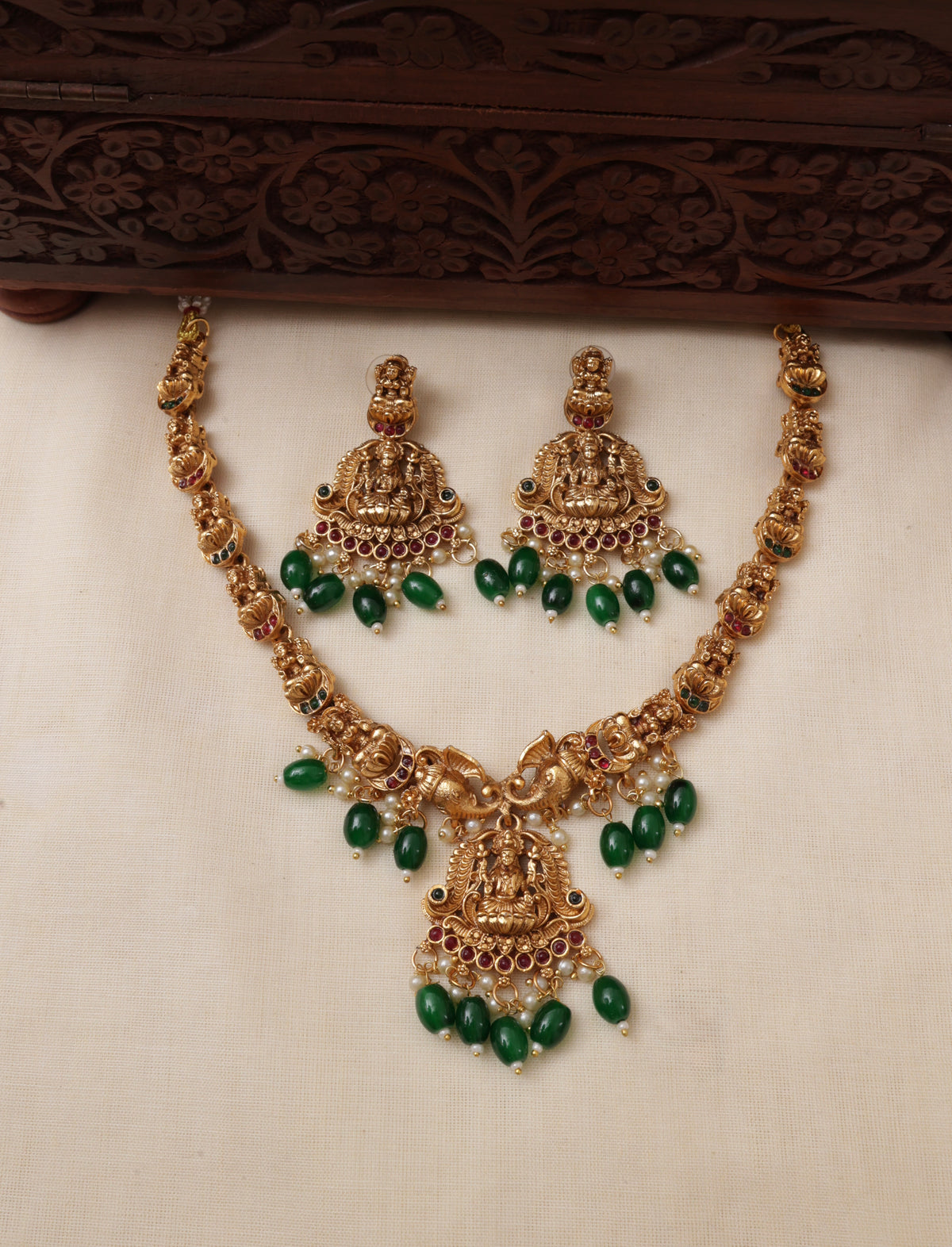 Haathi necklace set-JS 0255