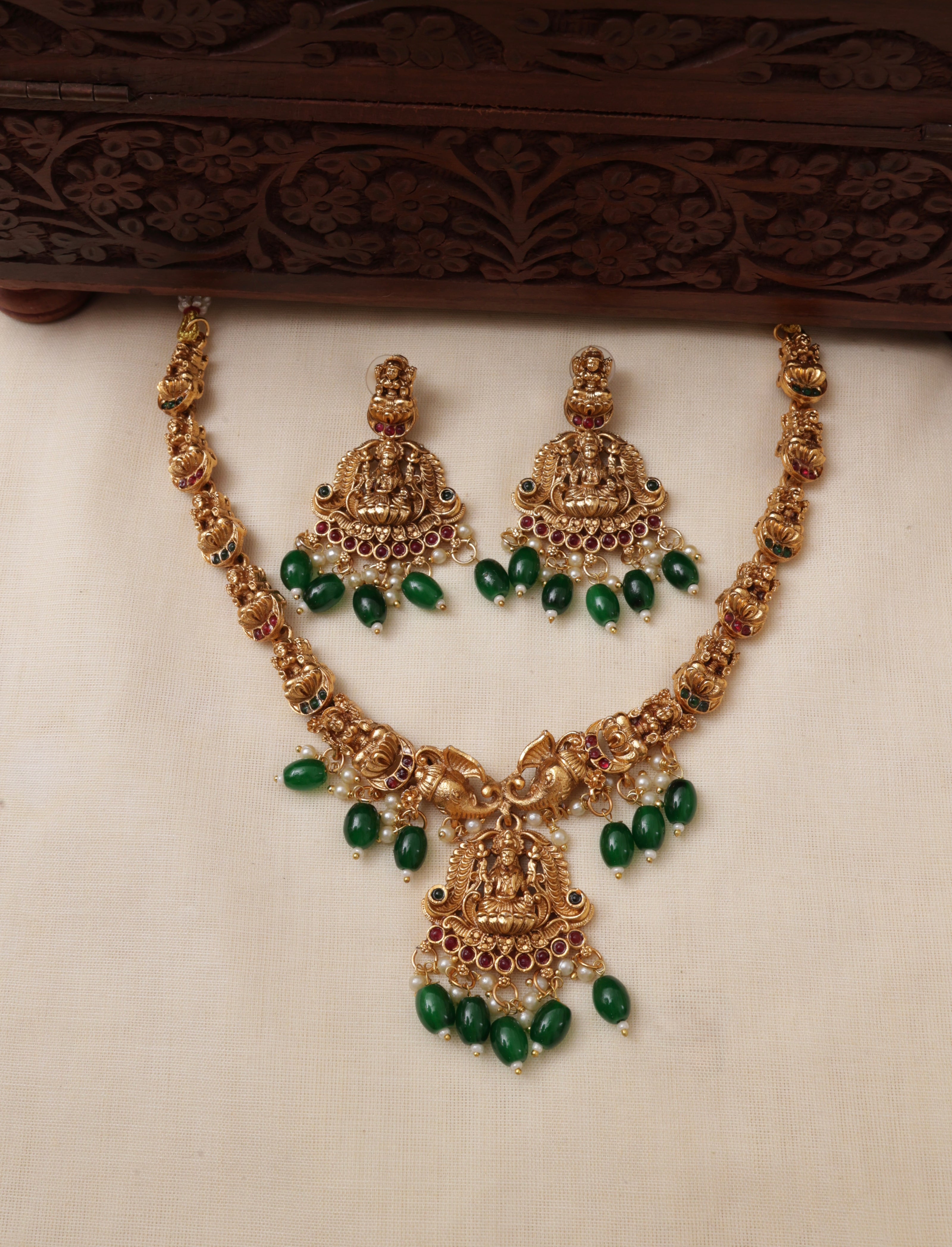 Haathi necklace set-JS 0255
