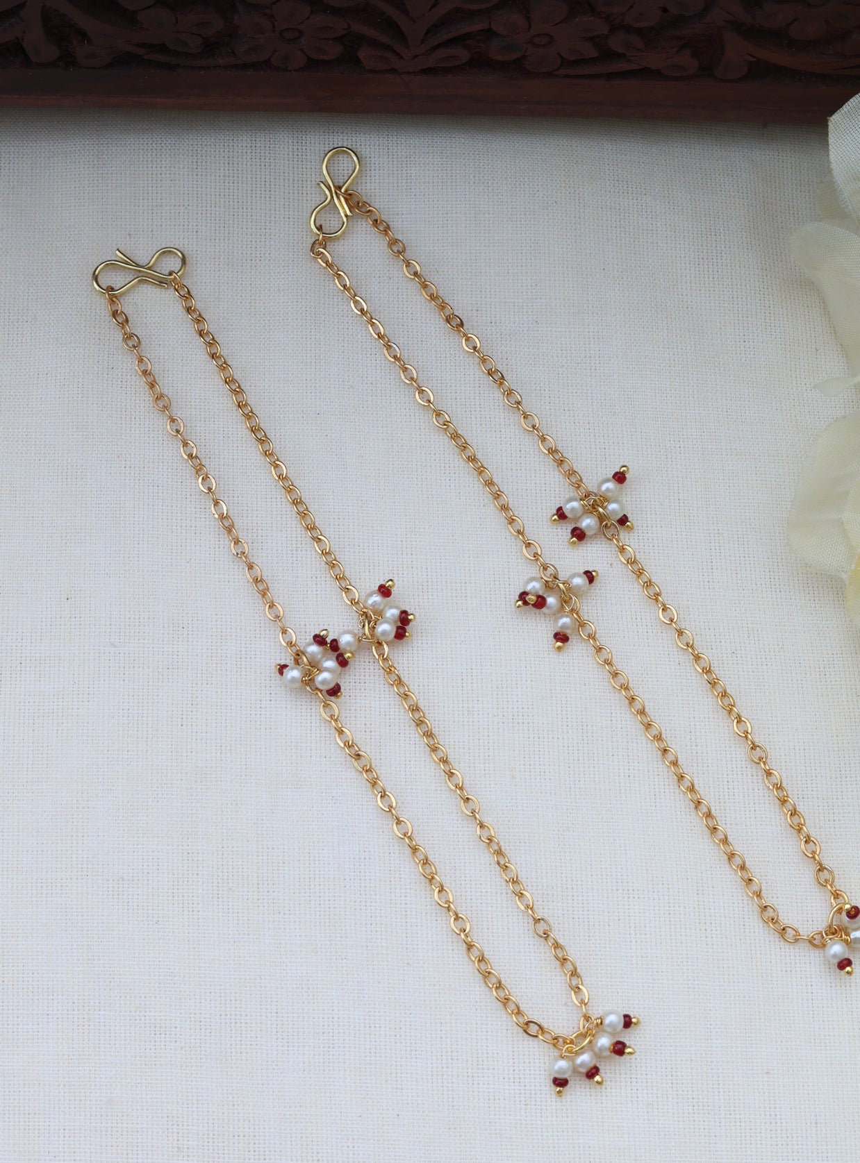 Golden gulabi anklet