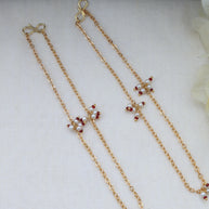 Golden gulabi anklet