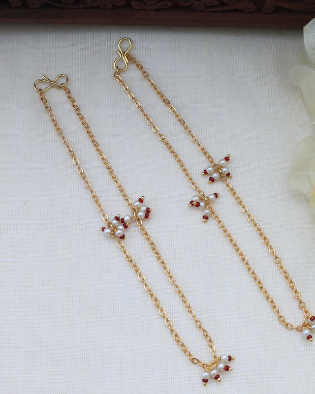 Golden gulabi anklet