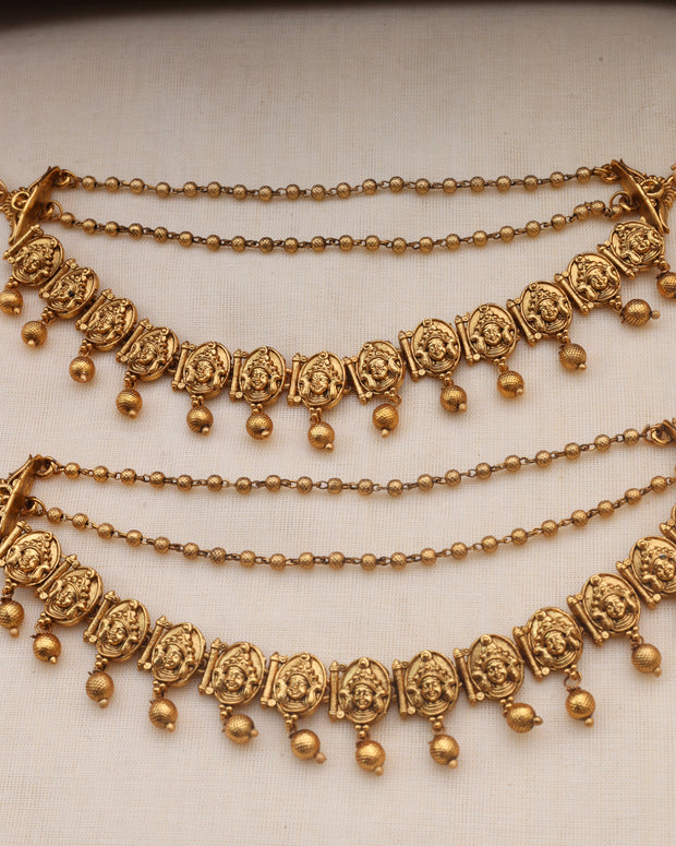 Swarna Earchain Golden-010