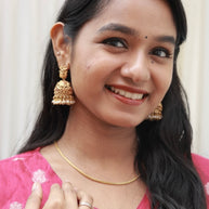 Anvika Temple Jhumkas