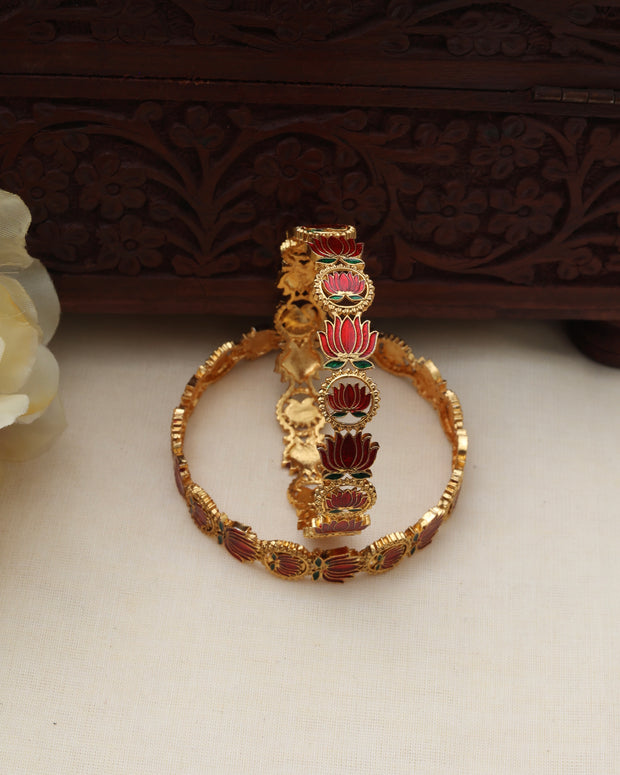 Red Lotus bangles