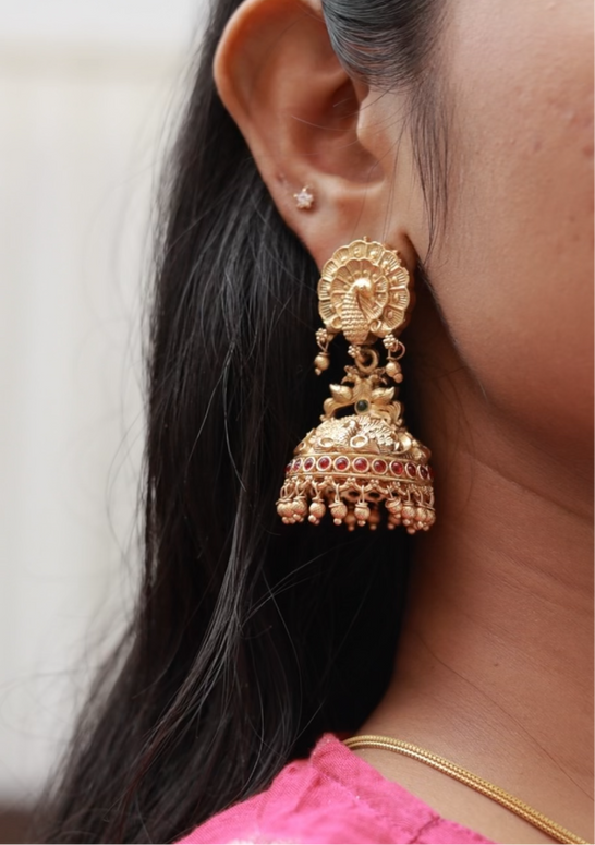 Traditional Peacock Earrings