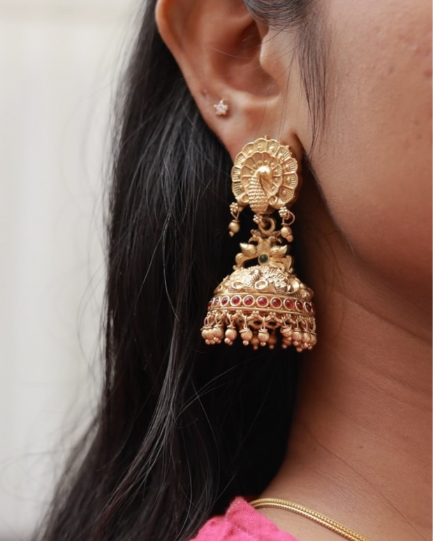 Traditional Peacock Earrings