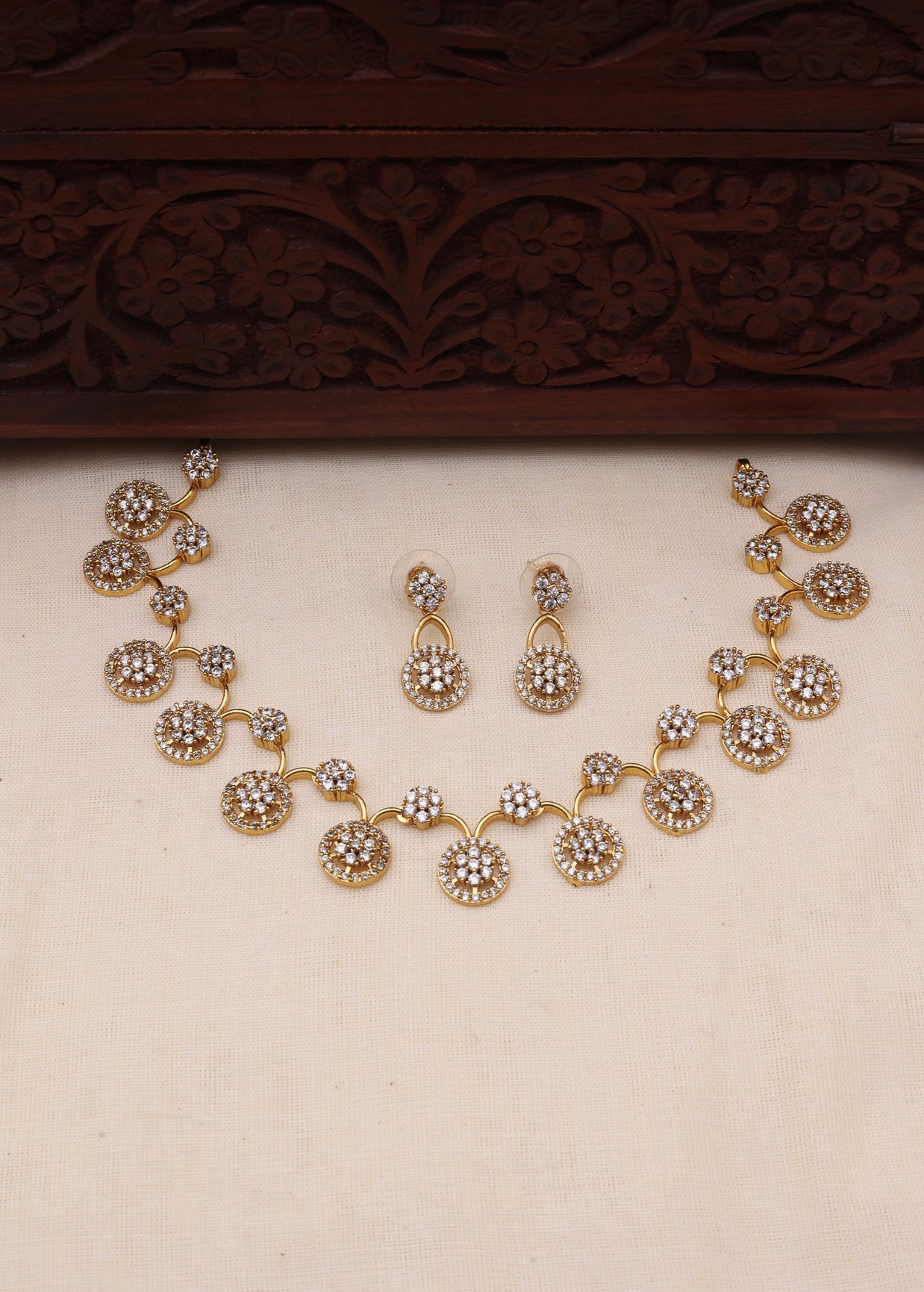 Angel AD necklace set-JS 0107