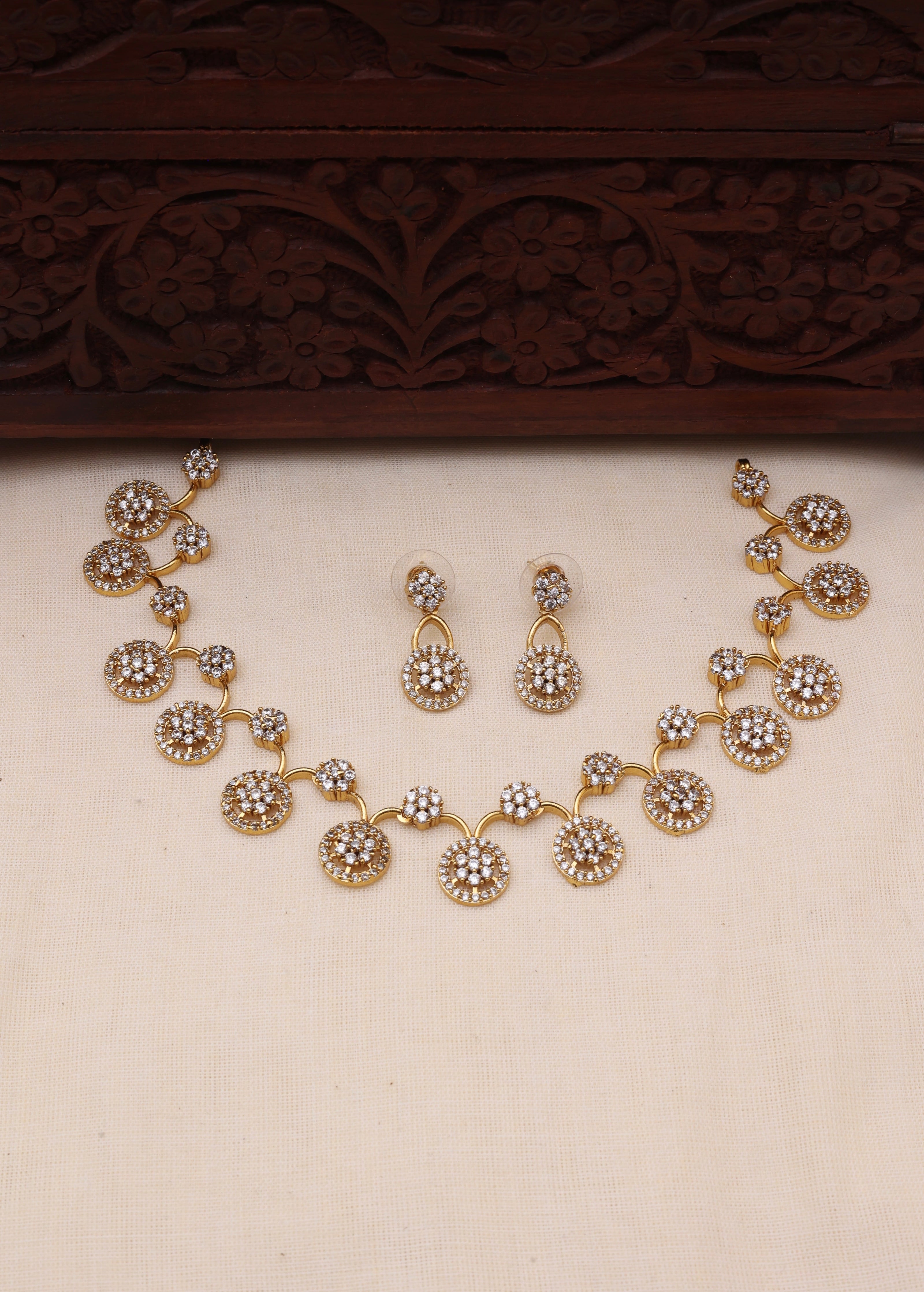 Angel AD necklace set-JS 0107