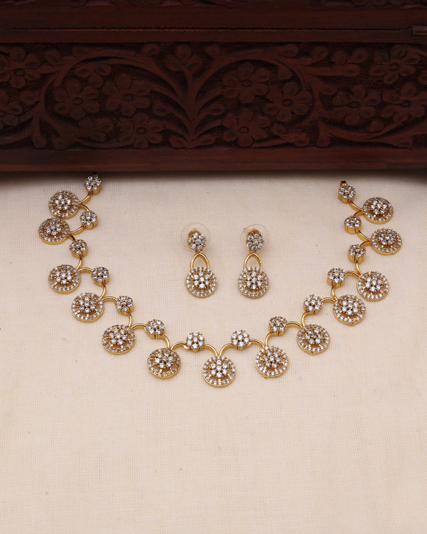 Angel AD necklace set-JS 0107