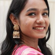 Divine Temple jhumkas