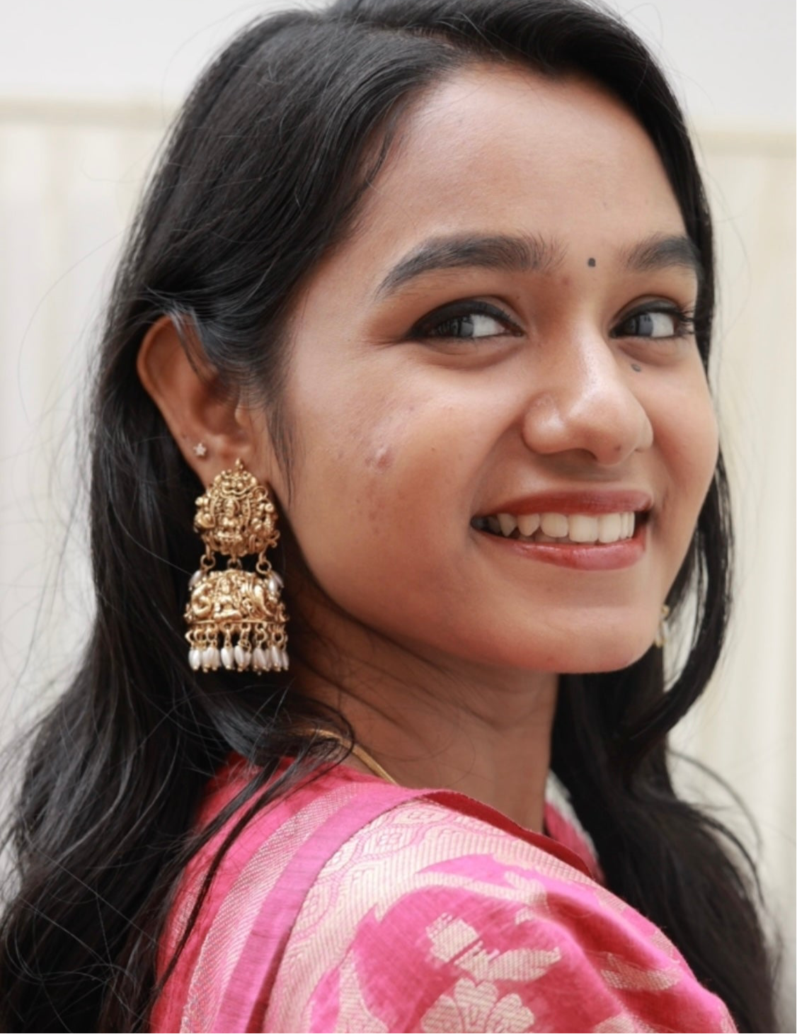 Divine Temple jhumkas