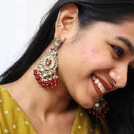 Taj Kamala Polki Earrings
