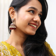 Sindhoori Ratna Jhumkas