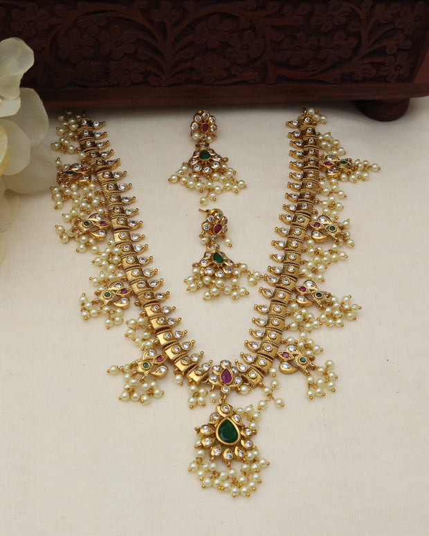Golden Guttapusalu necklace/choker set