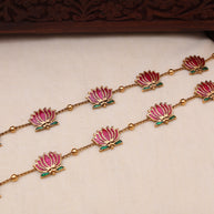 Lotus flower anklet