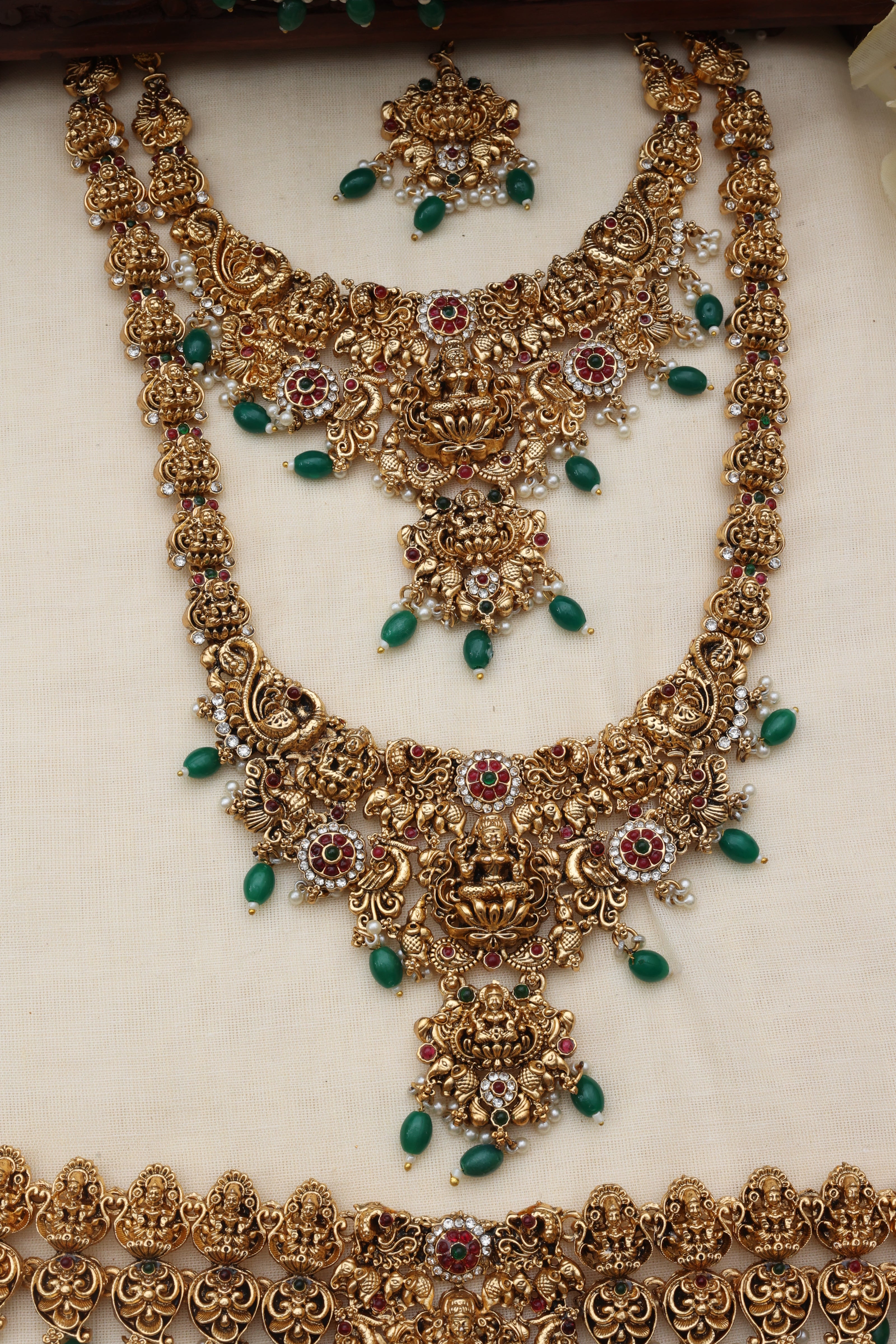 Nagas lakshmi emerald bridalset-(BR-020)