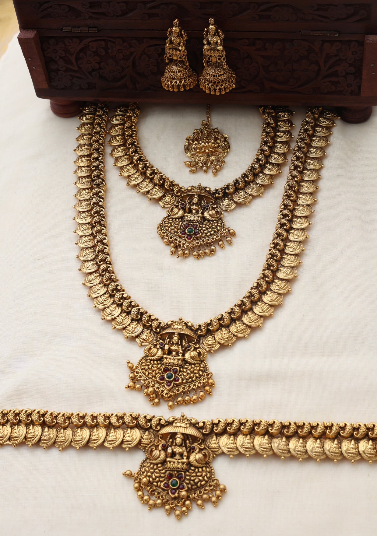 Lakshmi coin bridalset