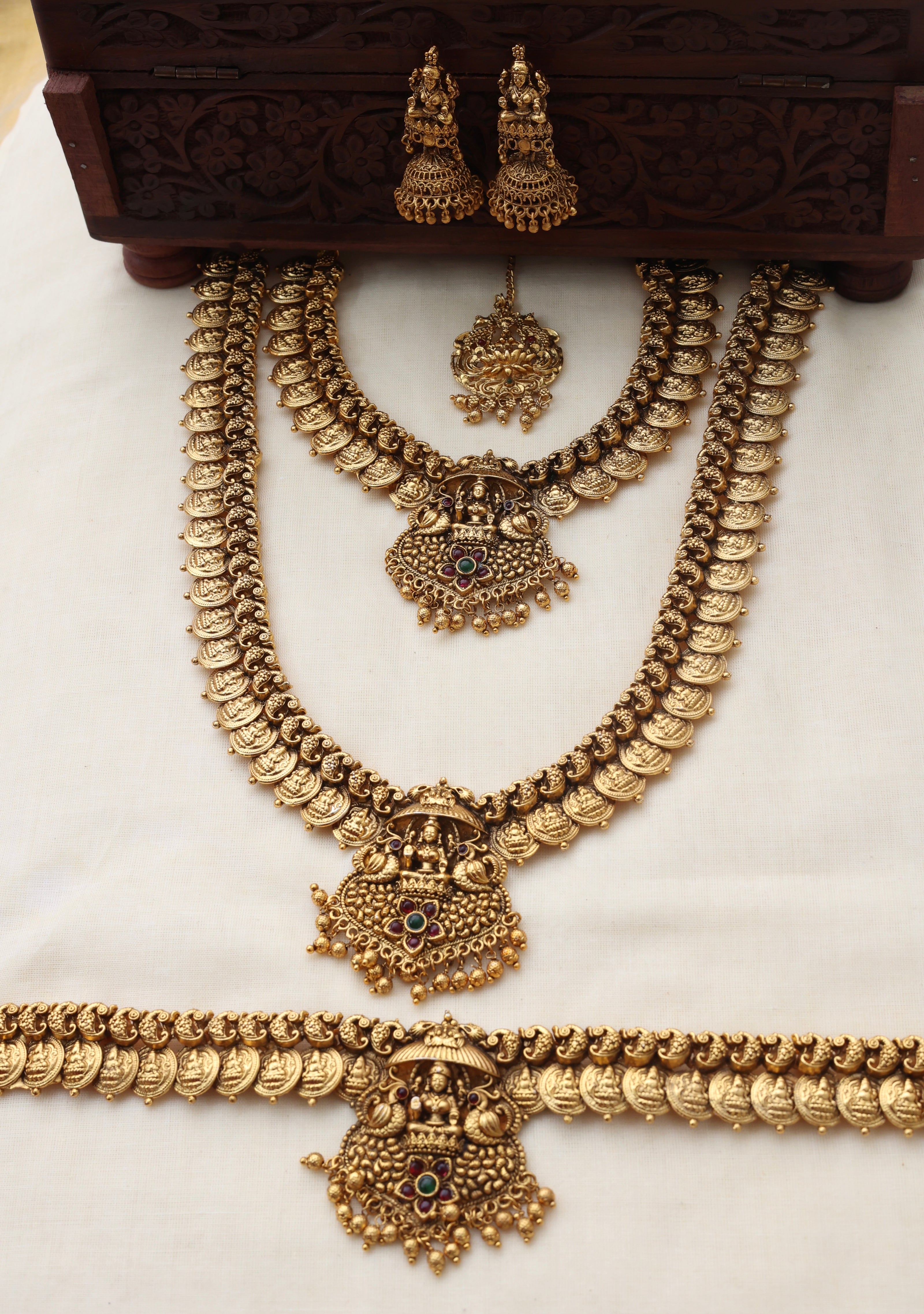 Lakshmi coin bridalset