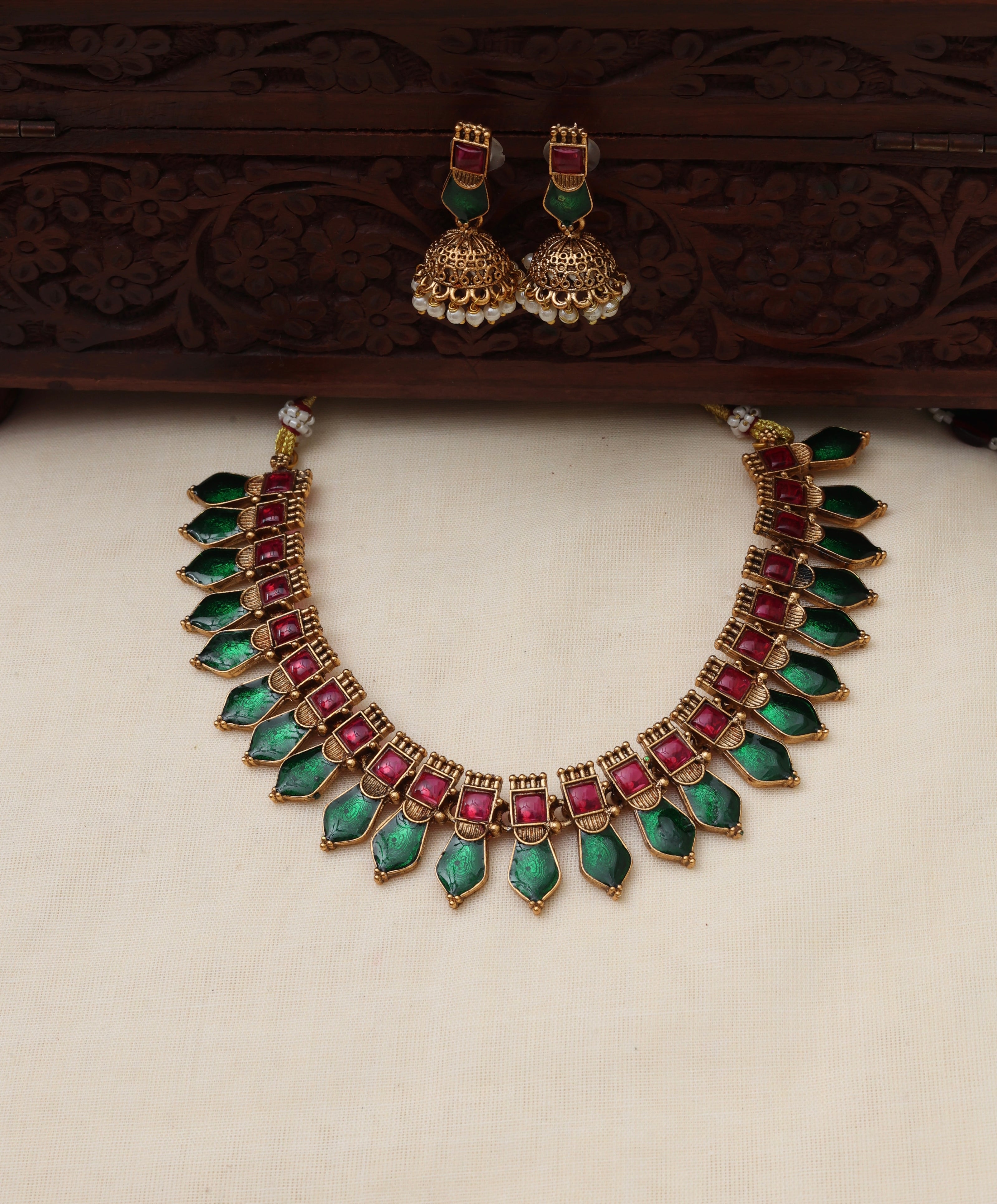 Haritha nagapadam necklace set - (JS 0244)