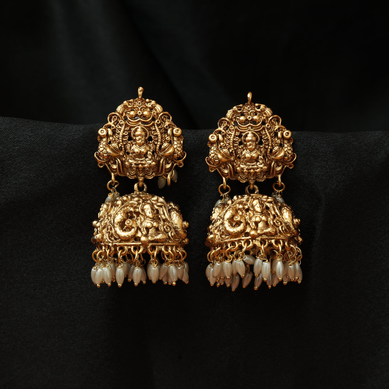 Divine Temple jhumkas