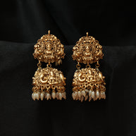 Divine Temple jhumkas