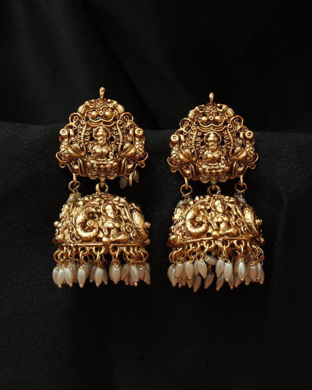 Divine Temple jhumkas