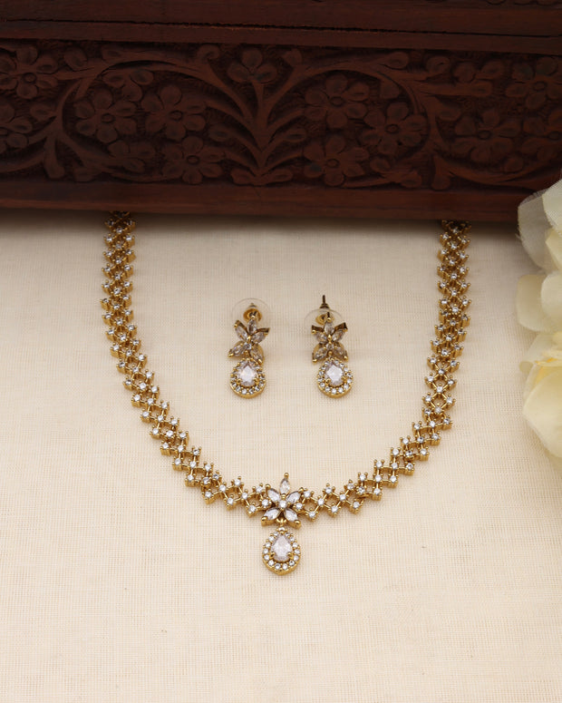 Dimple AD necklace set-JS 0273