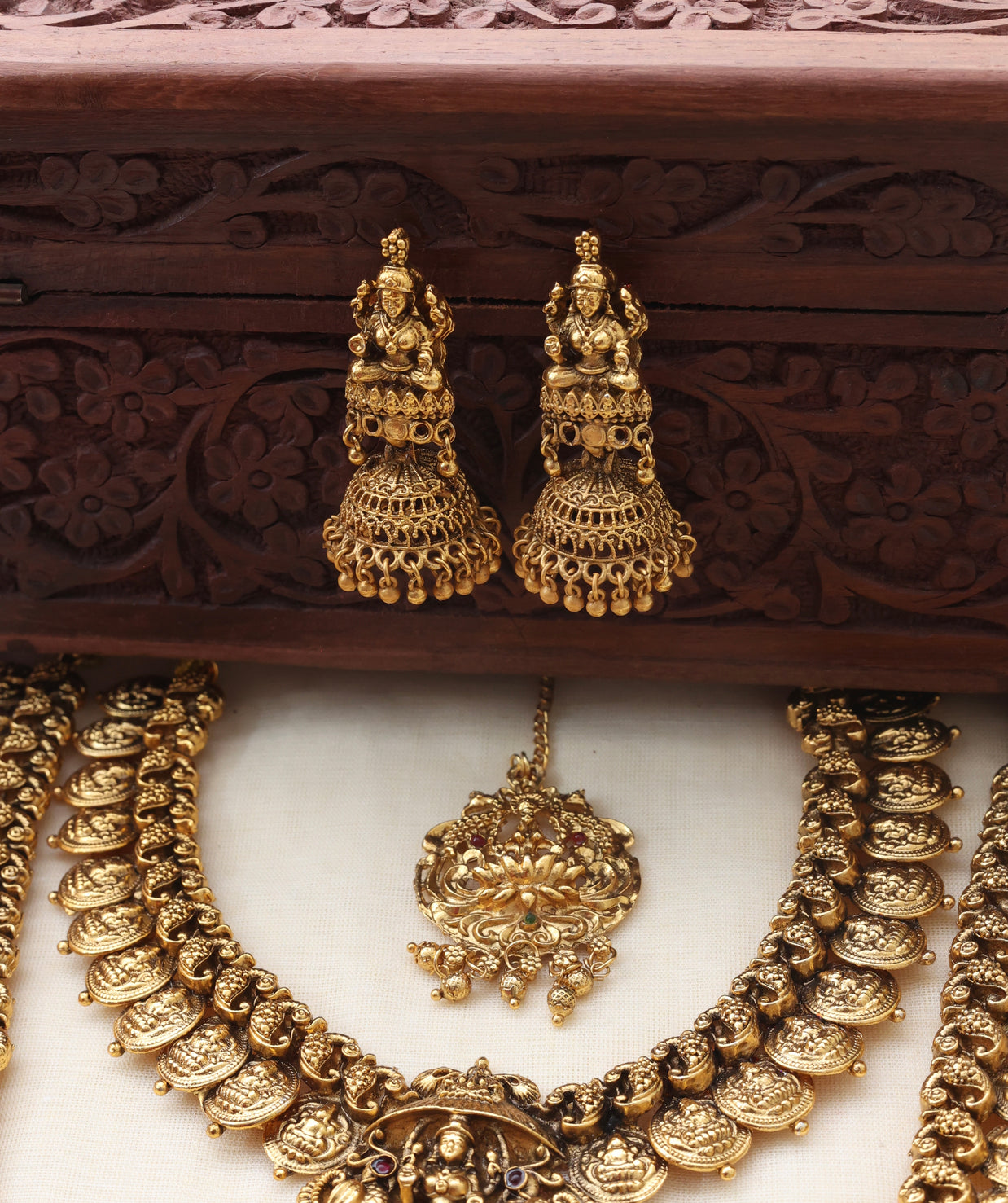 Lakshmi coin bridalset