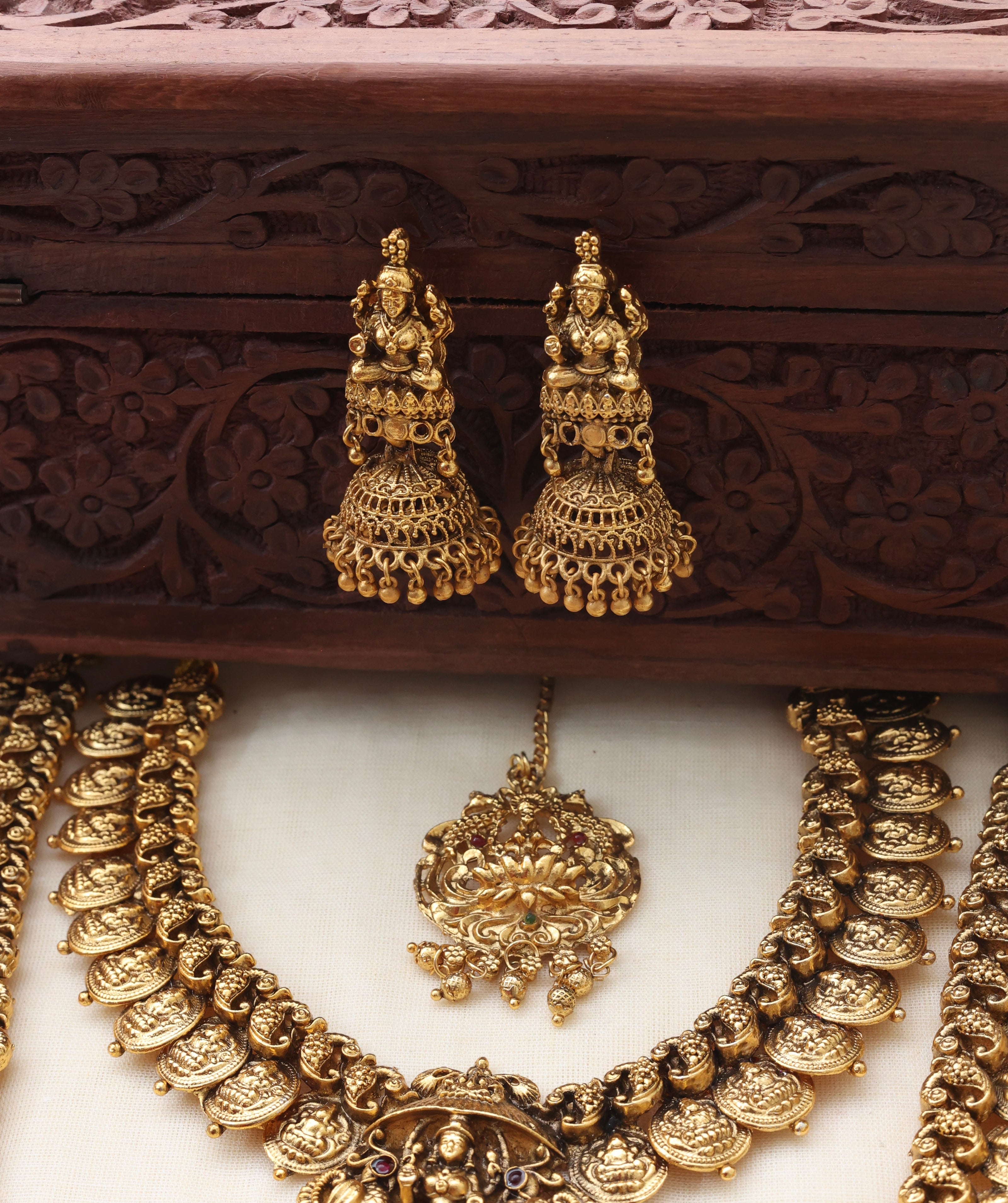 Lakshmi coin bridalset
