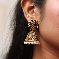 Antique Flower Jhumkas