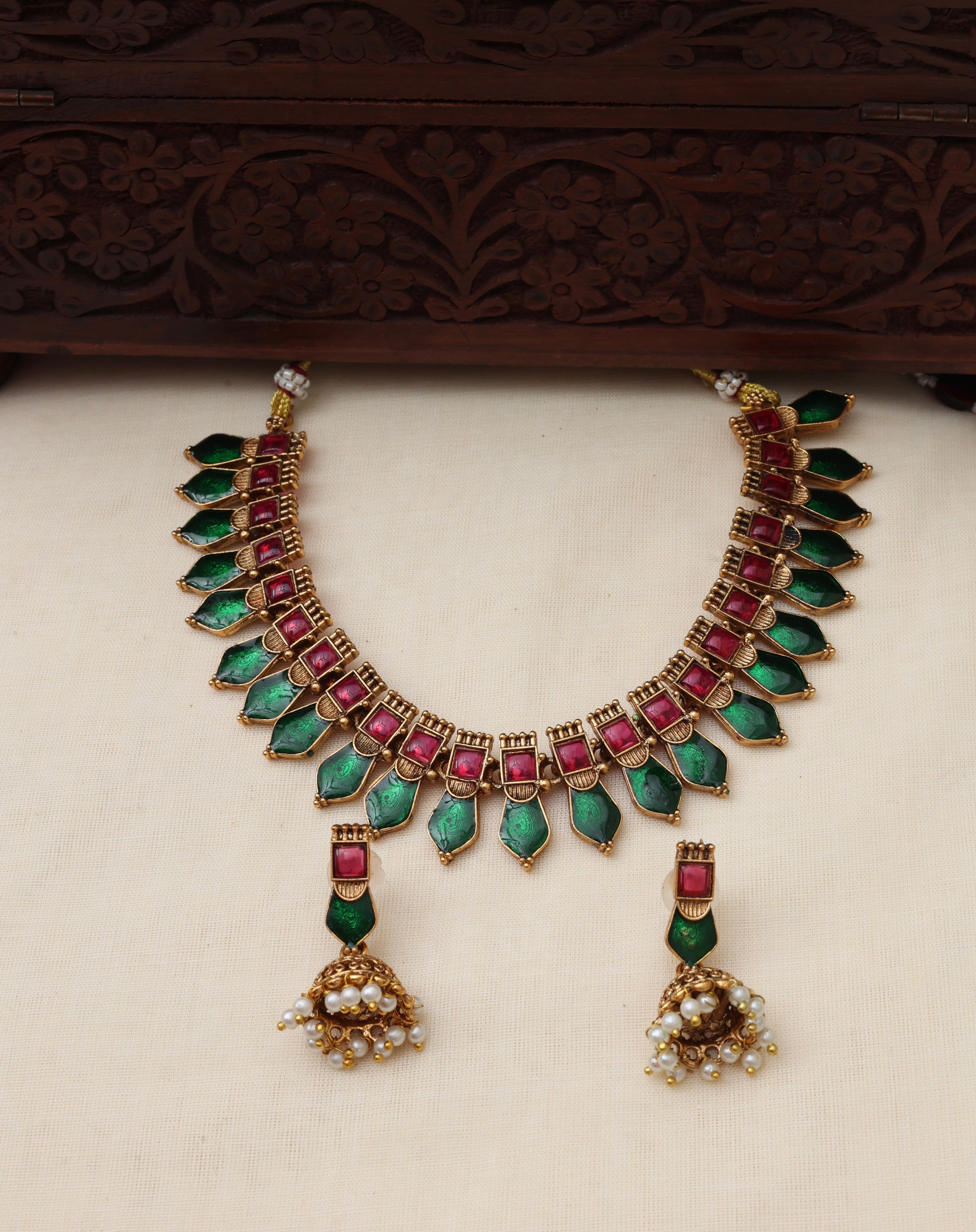 Haritha nagapadam necklace set - (JS 0244)