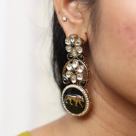 Regal Roar Polki Earrings