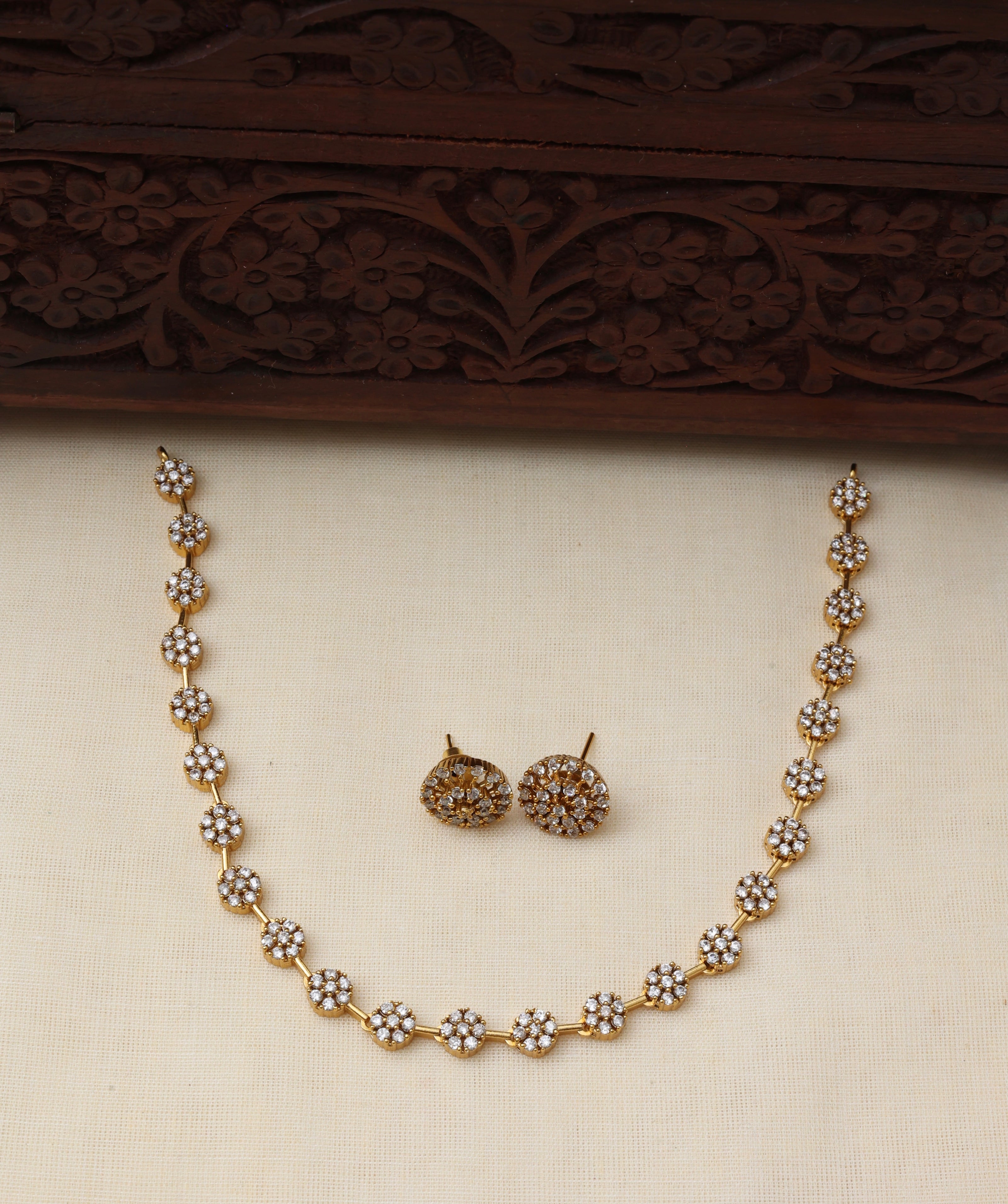 Alia necklace set - (JS 0243)