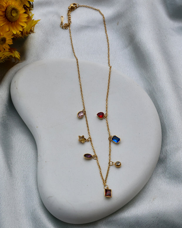 Multicolour pendant chain