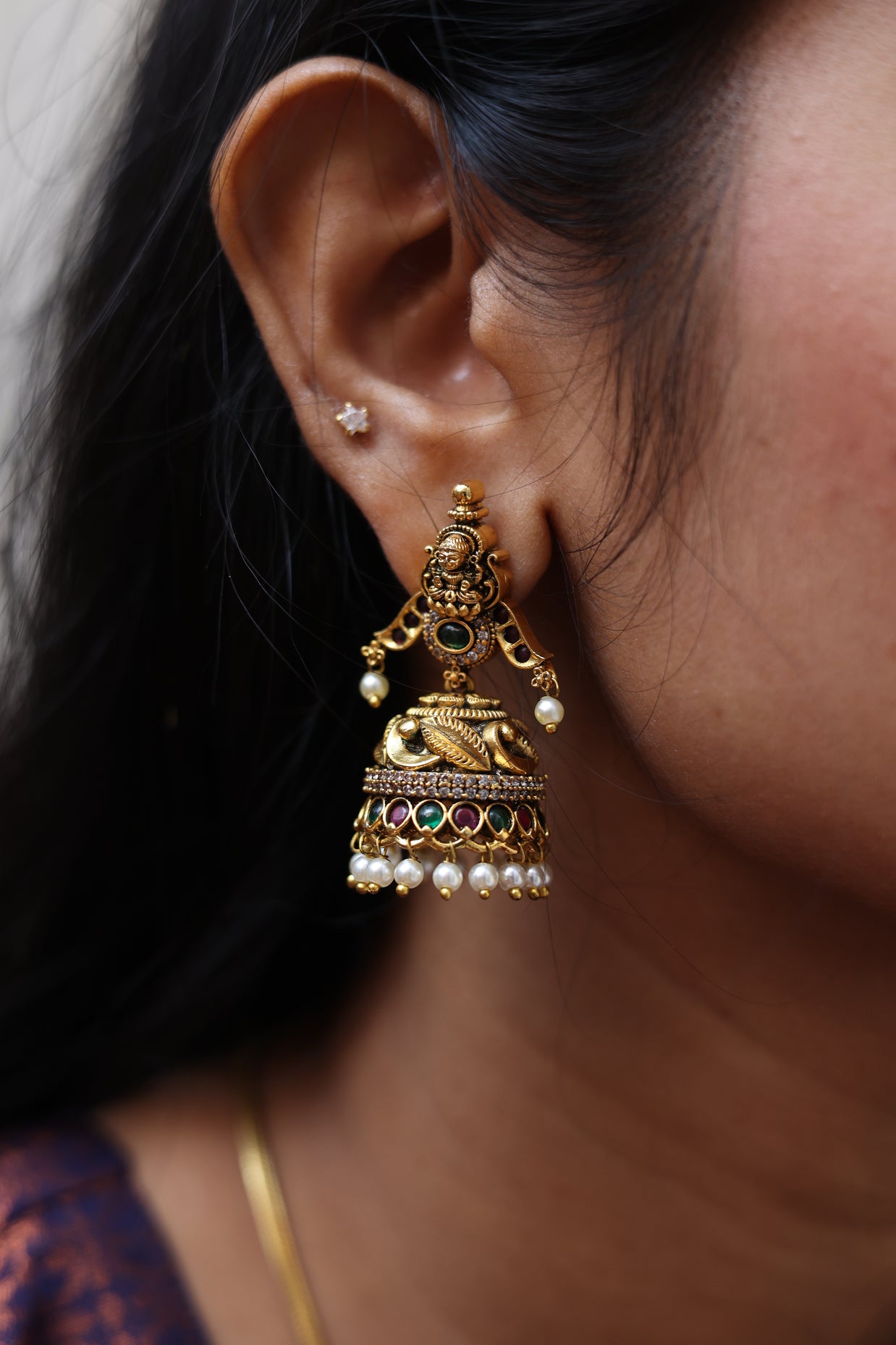 Antique Goddess Jhumkas
