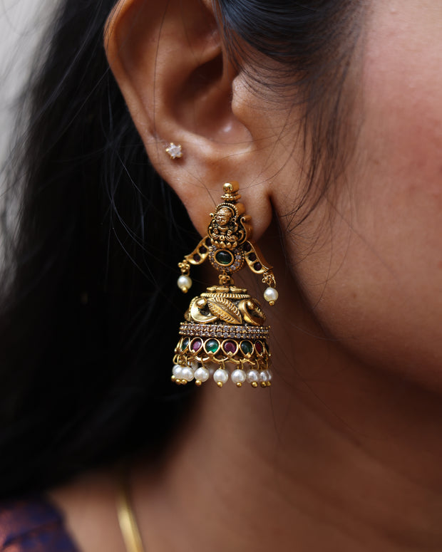 Antique Goddess Jhumkas